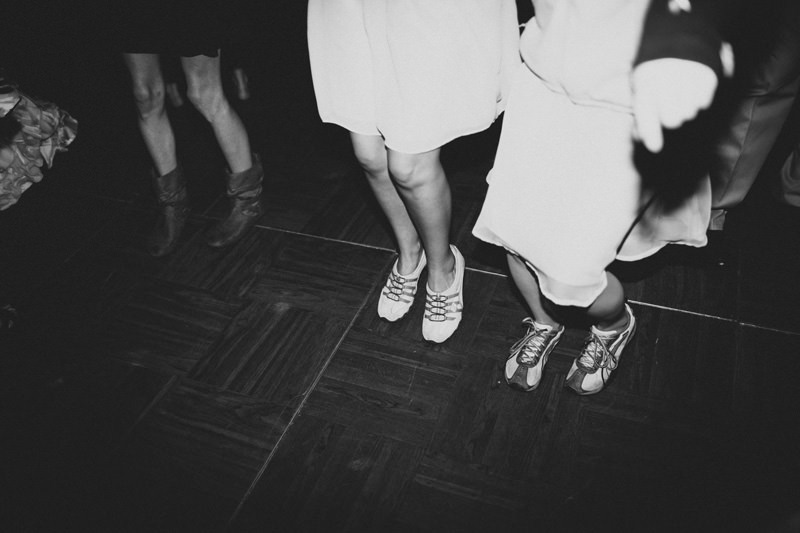 tennis shoes at wedding