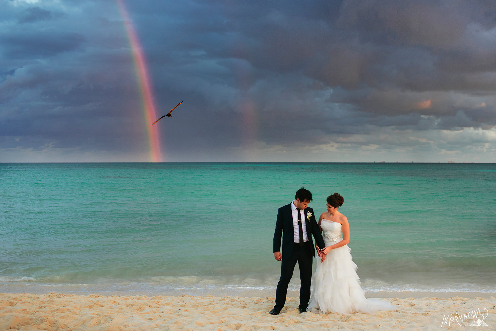 rainbow wedding photos