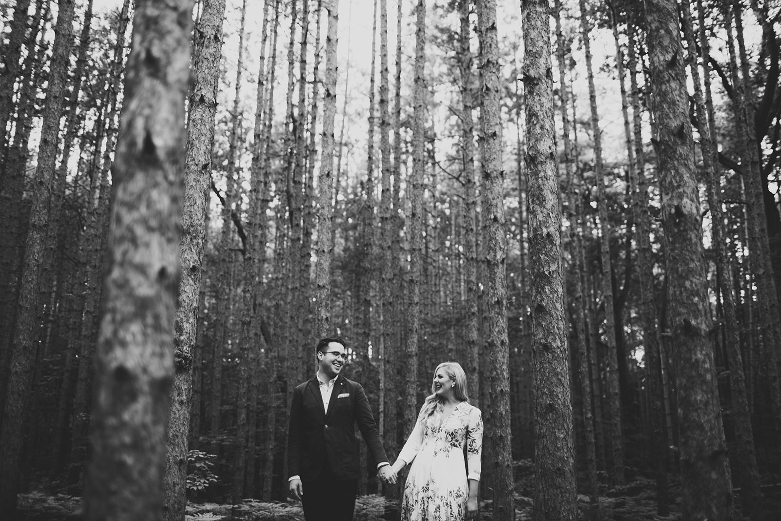 michigan wedding in the woods