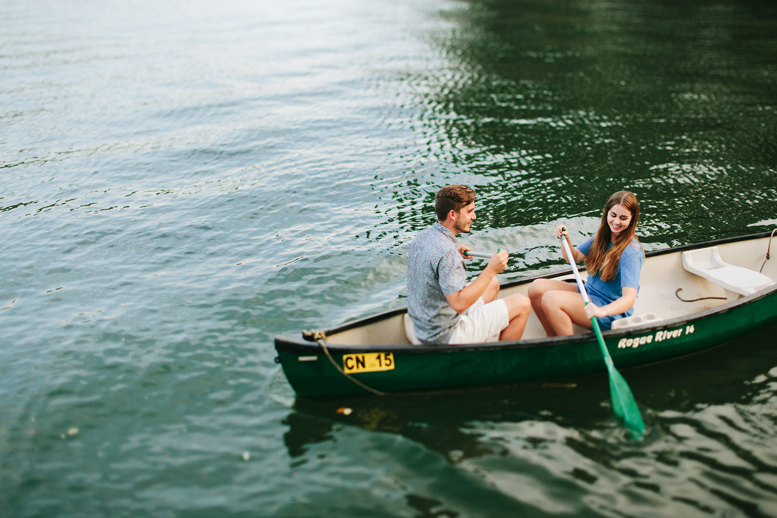 lake lure canoeing engagement
