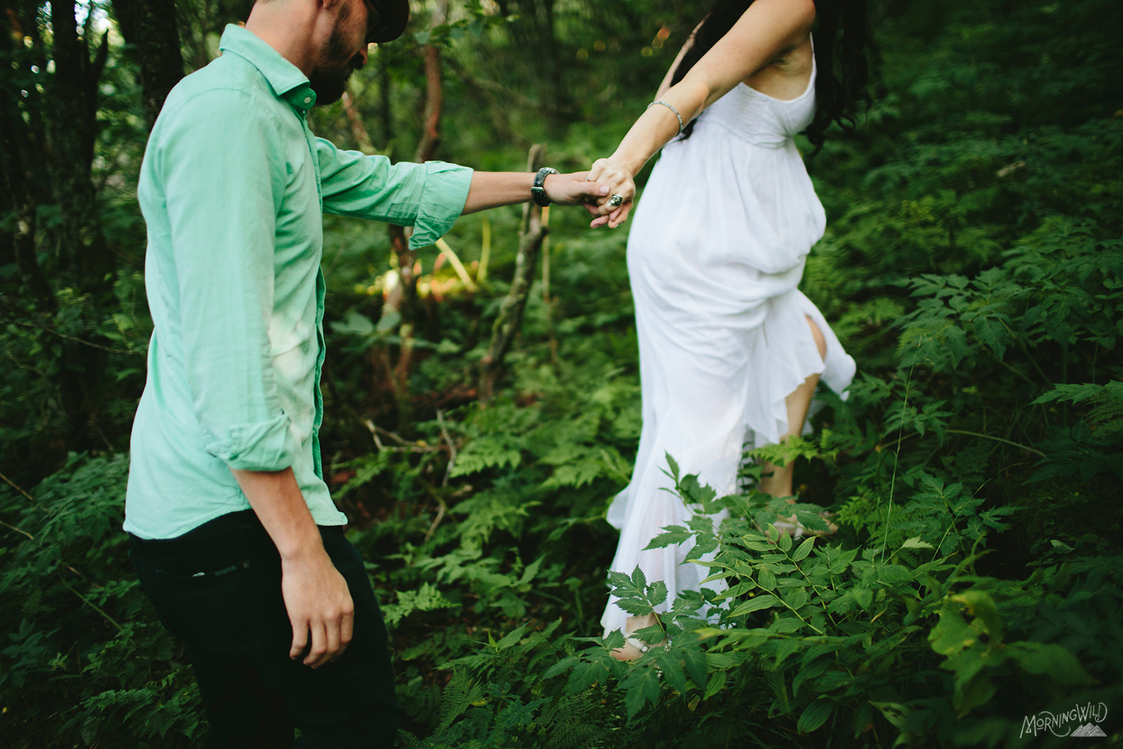 asheville elopement in the woods