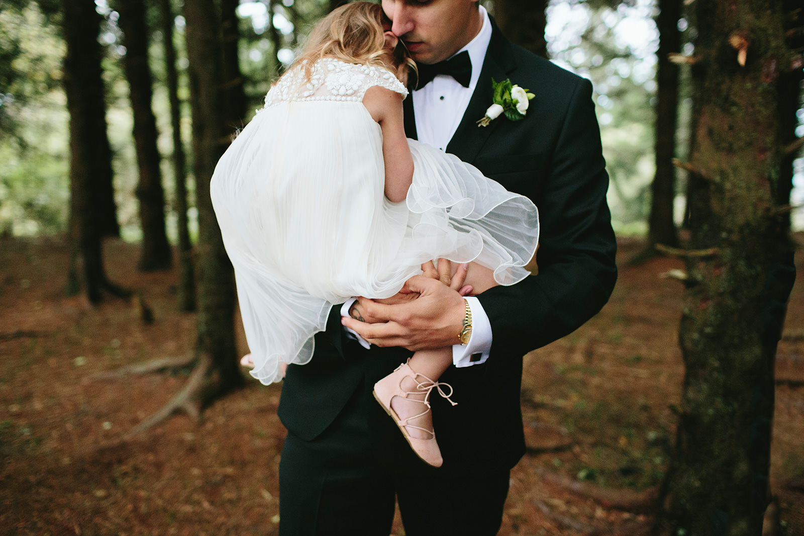 wooded elopement photos nc