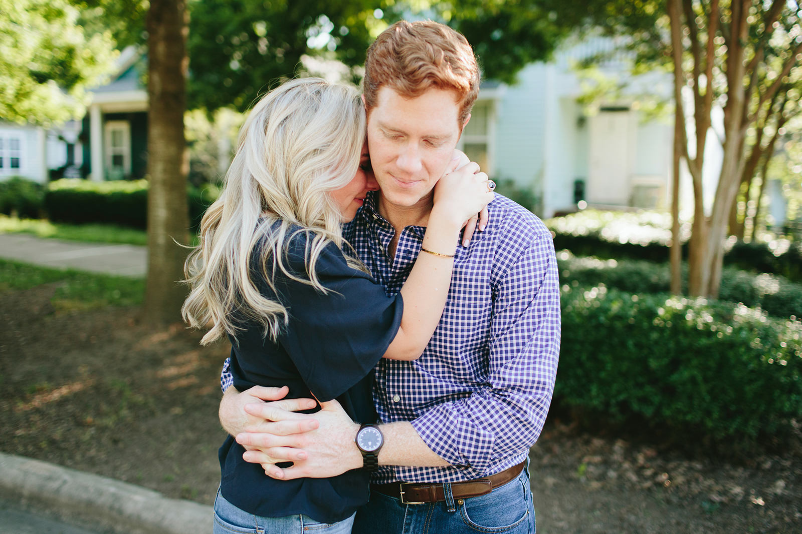 downtown raleigh engagement photos