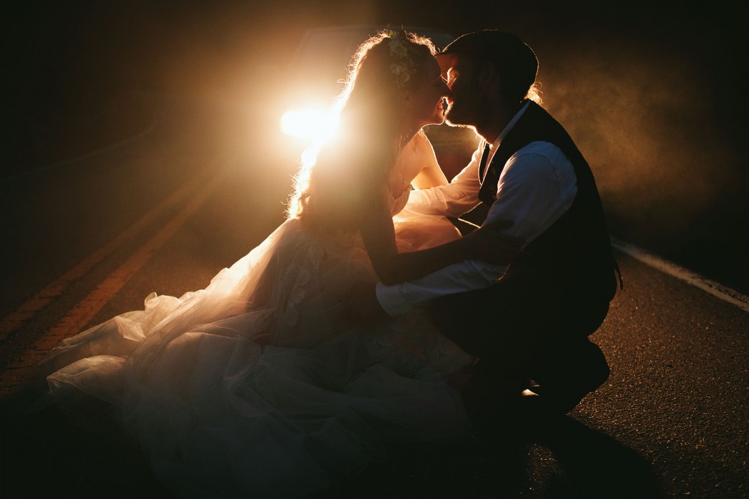 foggy elopement photos