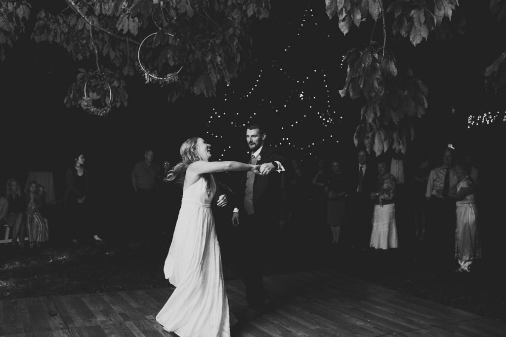 outdoor wedding dance floor