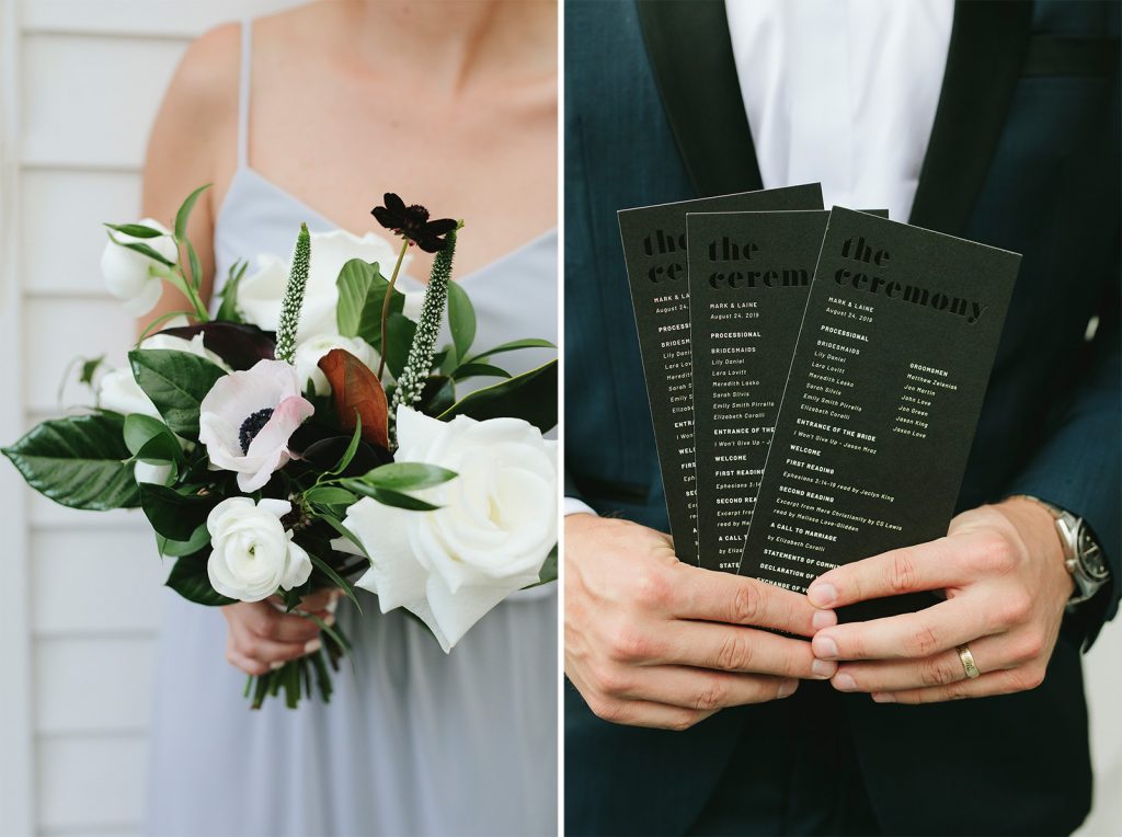 black on black wedding invitations