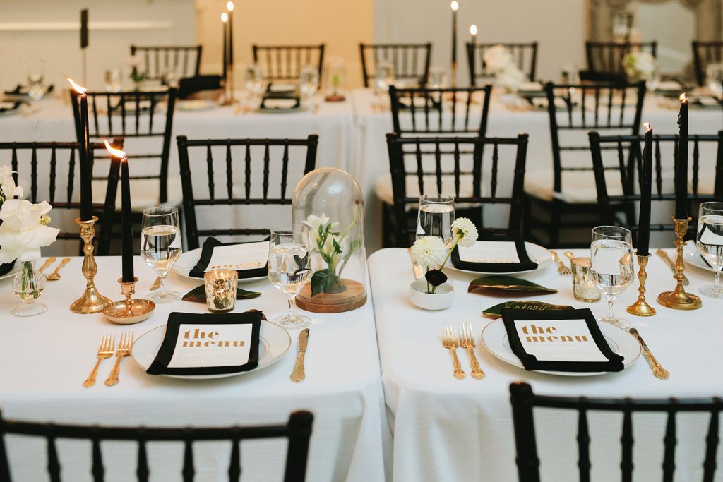 black and gold wedding ideas