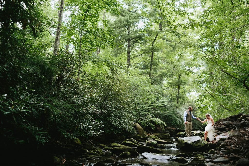 montreat elopement photos