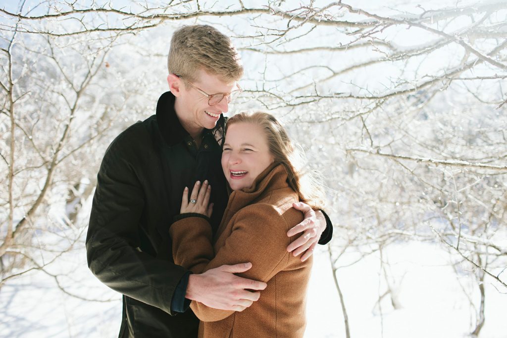 engagement photos at roan in February