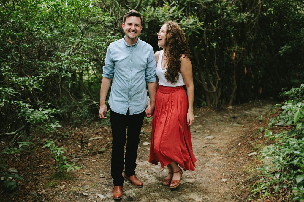 linville gorge engagement photos