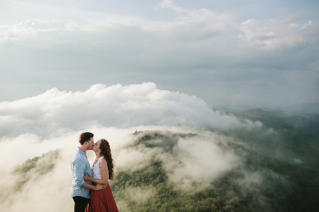 boho engagement session in asheville