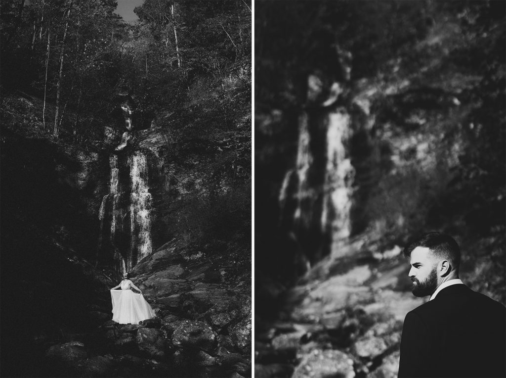 linville waterfall elopement
