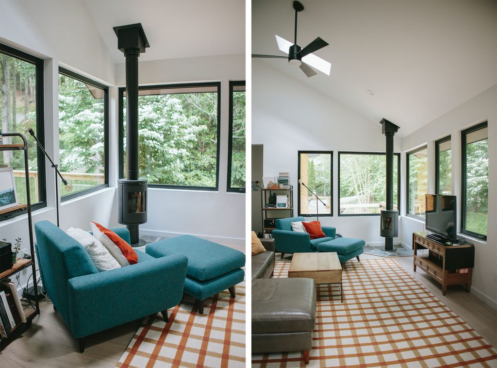 turquoise and orange home decor