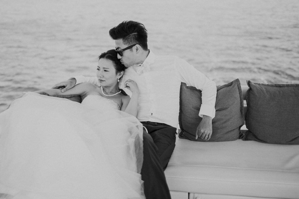 yacht wedding in Greece photos