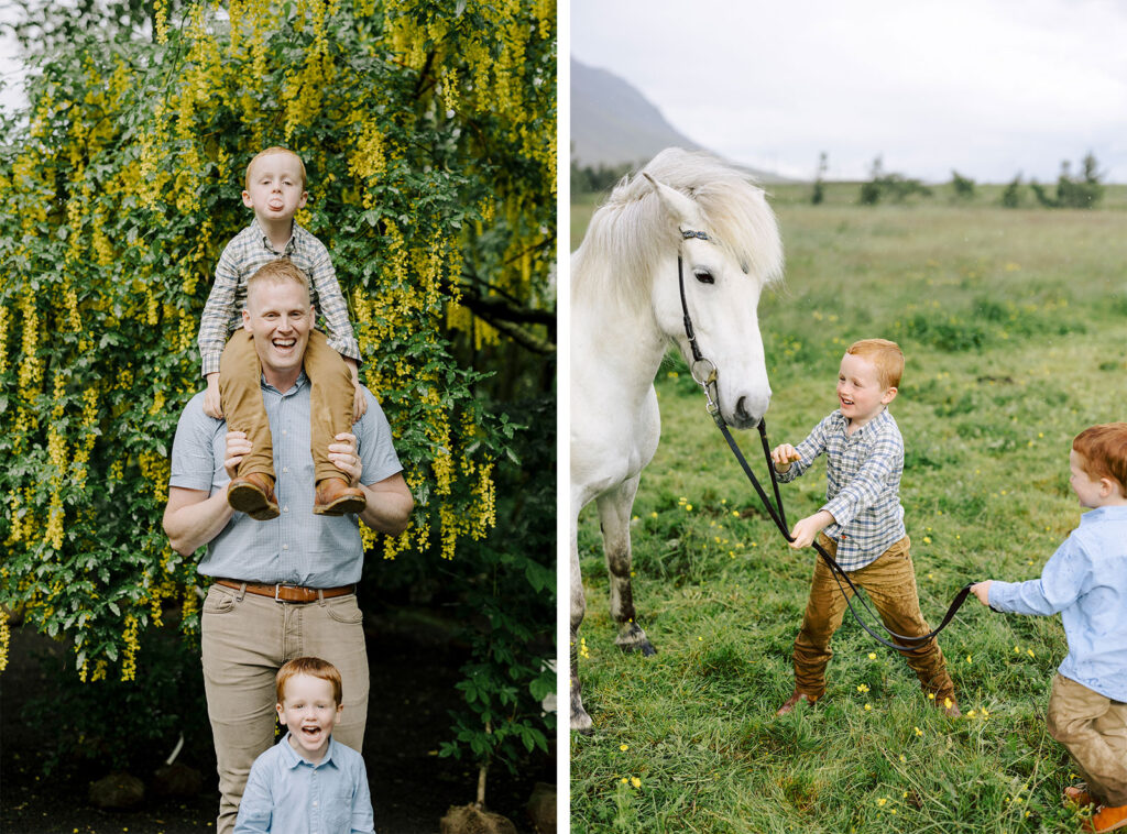 iceland real life family session