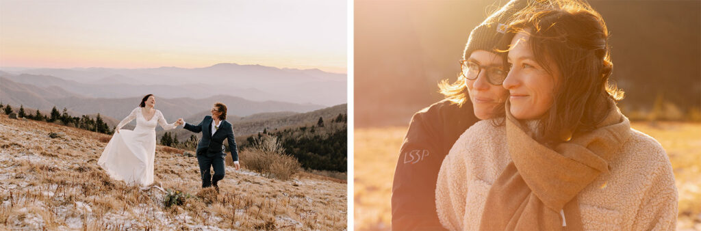 winter elopement in asheville