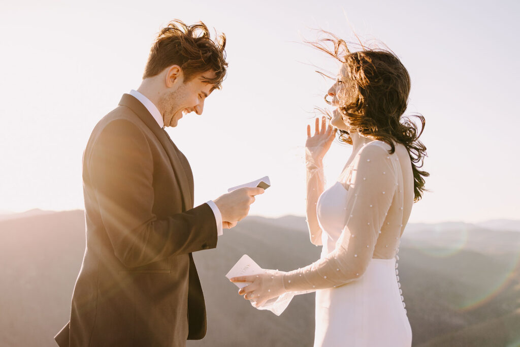 mountaintop elopement