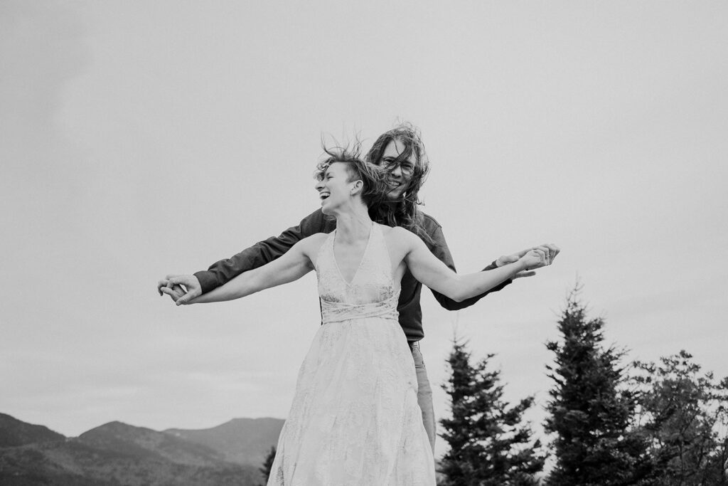 blue ridge parkway spring engagement