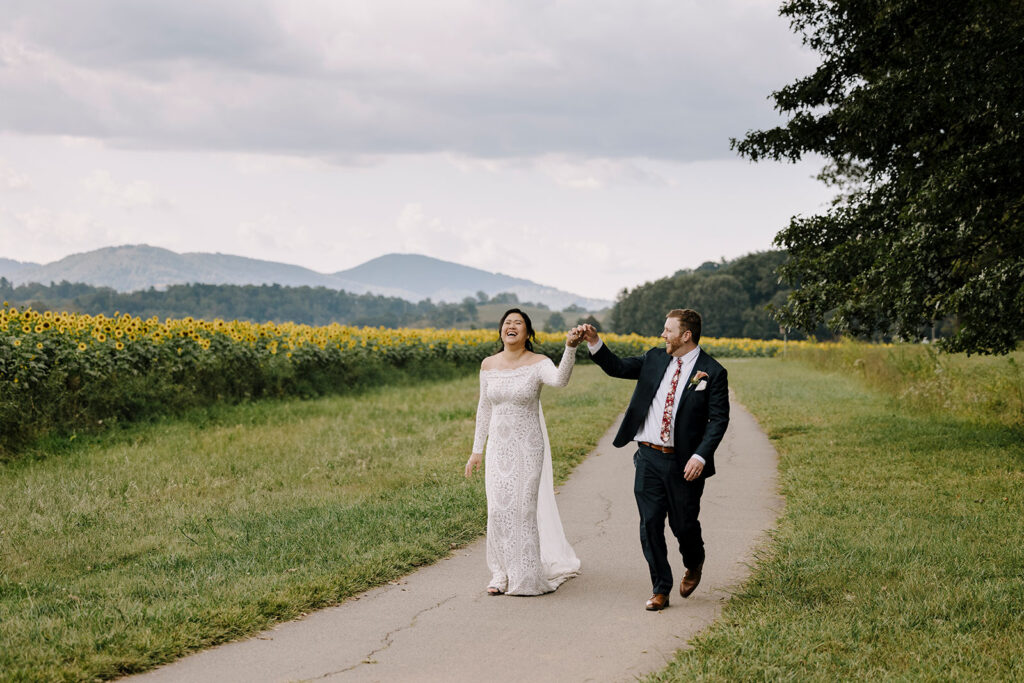 sunflower wedding photos biltmore